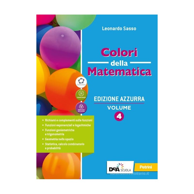 Colori della matematica Volume 4 Edizione azzurra